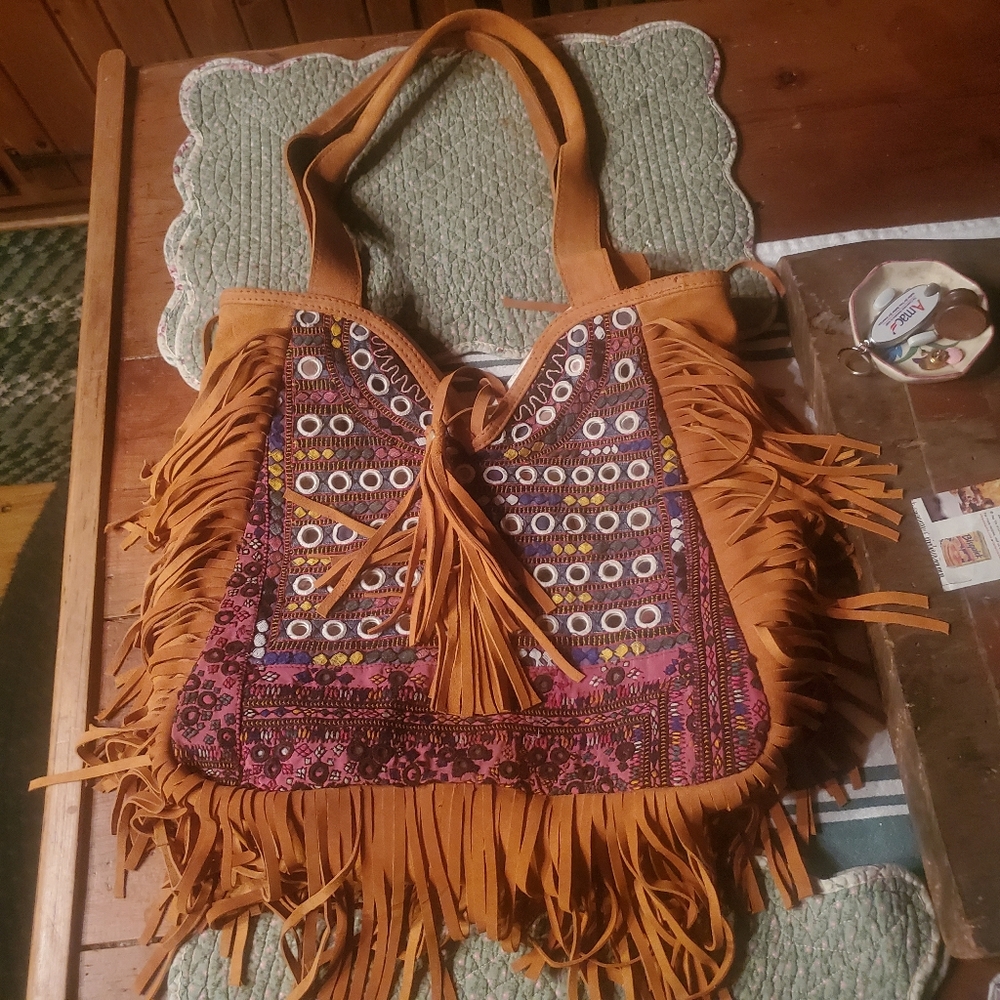 Artisan Banjara Boho Hippie Embroidered bag Handmade Patchwork Repurposed